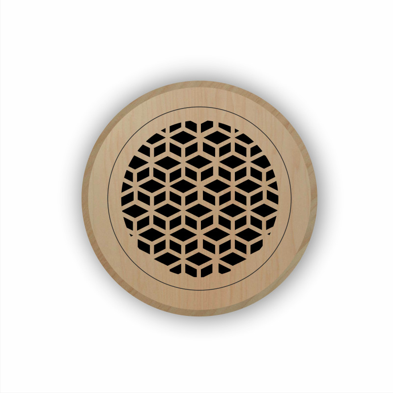 Ventilation grille - CUBE round 2-piece