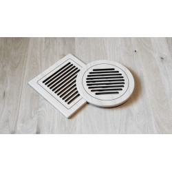 Grille de ventilation - LINE 01 ronde 2- pièce