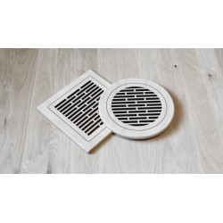 Grille de ventilation - LINE 02 ronde 2- pièce