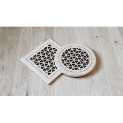 Grille de ventilation - TRIANGLE ronde 2- pièce