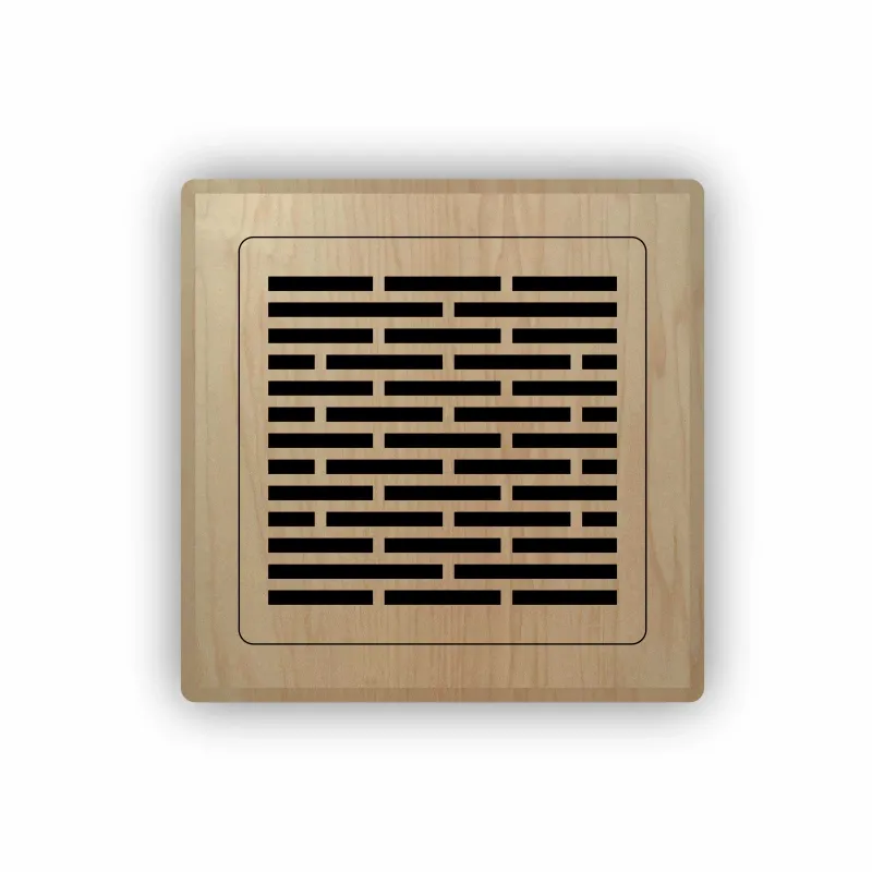 Ventilation grille - LINE 02 square 2-piece