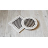 Ventilation grille - LINE 03 square 2-piece