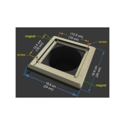 Lüftungsgitter - TRUNK quadratisch 2-teilig